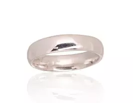 Sidabrinis vestuvinis žiedas. Praba: 925°. Metalas: Sidabras - 17 - 3.3 g. - 4.5 mm.