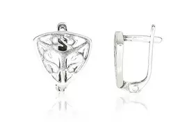 Sidabriniai auskarai anglišku užsegimu, Metalas: Sidabras, Praba: 925°, - 1.9 g. - 15 mm.