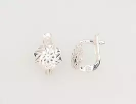 Sidabriniai auskarai anglišku užsegimu, Metalas: Sidabras, Praba: 925°, - 1.4 g. - 11 mm.