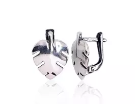 Sidabriniai auskarai anglišku užsegimu, Metalas: Sidabras, Praba: 925°, - 3.2 g. - 16 mm.