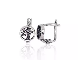 Sidabriniai auskarai anglišku užsegimu, Metalas: Sidabras, Praba: 925°, - 1.9 g. - 10 mm.