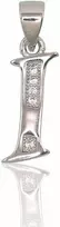 Sidabrinis Pakabukas - Vardo Raidė. Metalas: Sidabras. Praba: 925°. Akmuo: Cirkonai - 1 g. - 21 mm.