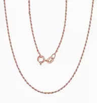 Sidabrinė grandinėlė Rope 1,1 mm - 2.1 g. - 40 - 1,1 mm.