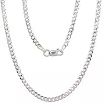 Sidabrinė grandinėlė Curb 2.5 mm , briaunų apdirbimas deimantu - 2.5 mm. - 55 - 8.3 g.