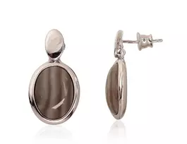 Sidabriniai auskarai Vinukai, Praba: 925°, Metalas: Sidabras - 5.7 g. - 26 mm.