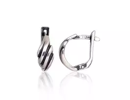 Sidabriniai auskarai anglišku užsegimu, Metalas: Sidabras, Praba: 925°, - 2.2 g. - 15 mm.