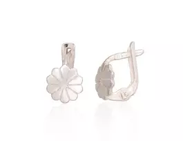 Sidabriniai auskarai anglišku užsegimu, Metalas: Sidabras, Praba: 925°, - 1.4 g. - 10 mm.