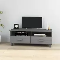 TV staliukas Televizoriaus spintelė HAMAR, tamsiai pilka, 106x40x40cm, pušis