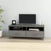 TV staliukas Televizoriaus spintelė HAMAR, pilka, 106x40x40cm, pušis