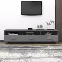 TV staliukas Televizoriaus spintelė HAMAR, tamsiai pilka, 158x40x40cm, pušis