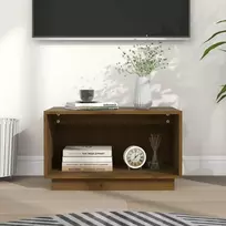TV staliukas Televizoriaus spintelė, medaus ruda, 60x35x35cm, pušies masyvas