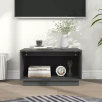 TV staliukas Televizoriaus spintelė, pilka, 60x35x35cm, pušies masyvas