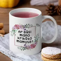 Puodelis "Ar būsi mano krikšto mamyte?"