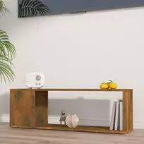 TV staliukas Televizoriaus spintelė, dūminio ąžuolo, 100x24x32cm, mediena