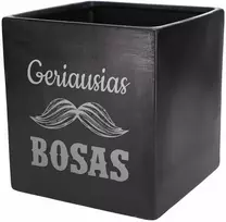 Graviruotas vazonas "Geriausias bosas"