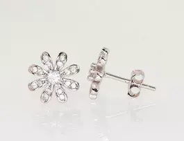 Sidabriniai auskarai Vinukai, Praba: 925°, Metalas: Sidabras - 2.1 g. - 11 mm.