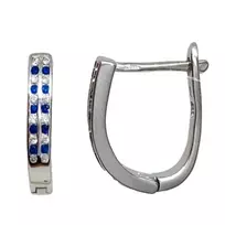 Sidabriniai auskarai anglišku užsegimu, Metalas: Sidabras, Praba: 925°, - 15 - 2,92