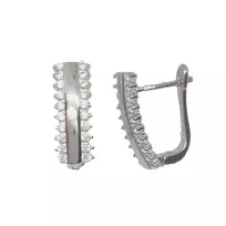 Sidabriniai auskarai anglišku užsegimu, Metalas: Sidabras, Praba: 925°, - 17 - 3,29