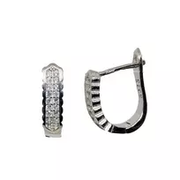 Sidabriniai auskarai anglišku užsegimu, Metalas: Sidabras, Praba: 925°, - 15 - 2,81