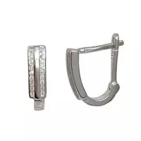 Sidabriniai auskarai anglišku užsegimu, Metalas: Sidabras, Praba: 925°, - 15 - 3,05
