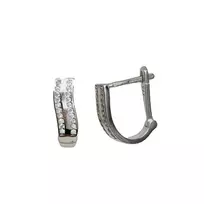 Sidabriniai auskarai anglišku užsegimu, Metalas: Sidabras, Praba: 925°, - 15 - 2,76