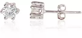 Sidabriniai auskarai Vinukai, Praba: 925°, Metalas: Sidabras - 1 g. - 5 mm.