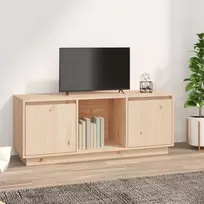 TV staliukas Televizoriaus spintelė, 110,5x35x44cm, pušies medienos masyvas