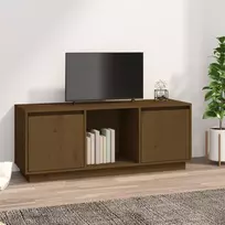 TV staliukas Televizoriaus spintelė, medaus ruda, 110,5x35x44cm, pušis