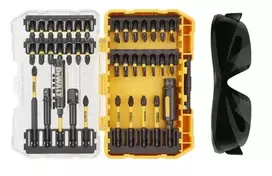 Sukimo antgalių rinkinys DeWalt DT70740T-QZ; 38 vnt.; + akiniai