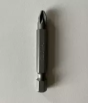 1/4" TORSION antgalis varžtams su Pozidriv lizdu, dydis PZ2, DeWalt [DT7222-QZ] bendras ilgis 50 mm.