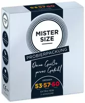 Mister Size Prezervatyvai Prezervatyvai tinka 53mm 57mm 60mm 3vnt..