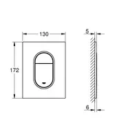 Vandens nuleidimo plokštė Grohe ARENA COSMOPOLITAN S 37624000
