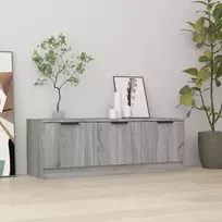 TV staliukas Televizoriaus spintelė, pilka ąžuolo, 102x35x36,5cm, mediena