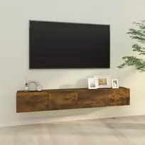 TV staliukas Televizoriaus spintelės, 2vnt., ąžuolo, 100x30x30cm, mediena