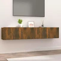 TV staliukas Televizoriaus spintelės, 2vnt., ąžuolo, 80x30x30cm, mediena