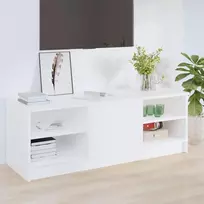 TV staliukas Televizoriaus spintelė, balta, 102x35,5x36,5cm, mediena
