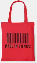 Spalvotas medžiaginis maišelis "Made in Vilnius"