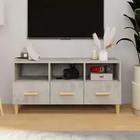 TV staliukas Televizoriaus spintelė, betono pilka, 102x36x50cm, mediena