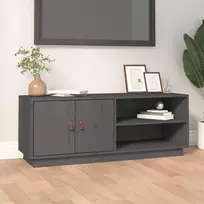 TV staliukas Televizoriaus spintelė, pilka, 105x34x40cm, pušies masyvas