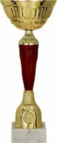 Victoria Sport Gold ir bordo spalvos metalinis puodelis