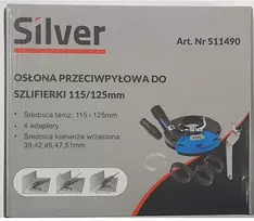 SILVER Apsauga-adapteris kampiniam šlifuokliui 115 ir 125mm dulkių nusiurb.