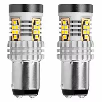 LED lemputės Canbus 3020 24SMD 1157 Bay15D P21/5W baltos 12V 24V amio-02798