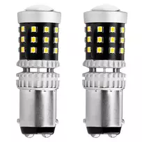 Amio LED lemputės su lęšiu CANBUS 12-24v P21/5w BAY15d