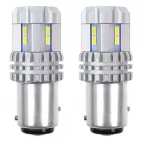 LED lemputės Canbus 3020 22SMD itin ryškios 1157 Bay15D P21/5W baltos 12V 24V amio-02450