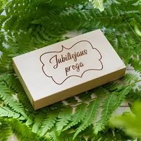 Medinė pinigų dėžutė "Jubiliejaus proga"