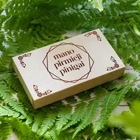 Medinė pinigų dėžutė "Mano pirmieji pinigai"