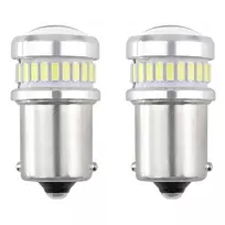 Canbus LED lemputės 3014 24smd + 3030 6smd ba15s p21w r10w r5w baltas 12v 24v amio-02448