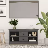 TV staliukas Televizoriaus spintelė, pilka, 103x36,5x52cm, pušies masyvas