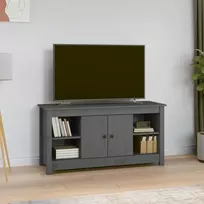 TV staliukas Televizoriaus spintelė, pilka, 103x36,5x52cm, pušies masyvas