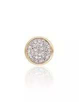 Auksinis pakabukas su brangakmeniais. Metalas: Geltonas Auksas. Praba: 585°. Akmuo: Briliantai - 1.19 g. - 8 mm. - Briliantai (0,096Ct)